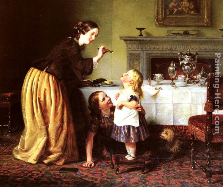 Charles West Cope Breakfast Time - Morning Games